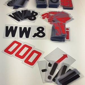 4 inch block sign lettering